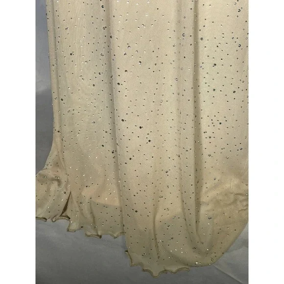 Forever 21 Beige Sequined Woven Dress Plus Size 0X NWT - Picture 5 of 12